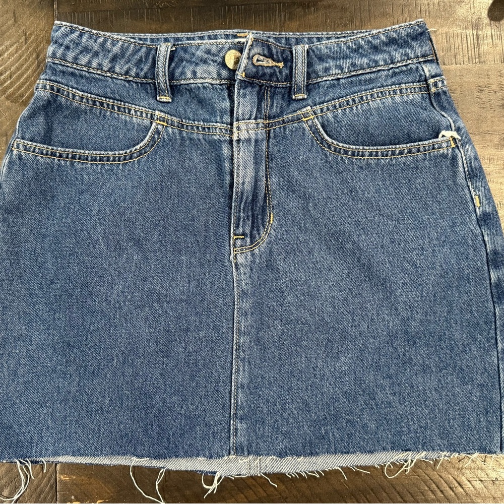 Hollister Classic Blue Denim Mini Skirt